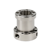 Custom High Precision CNC Machined Stainless Steel Flange Cylinder Hydraulic Fluid Connection Fitting