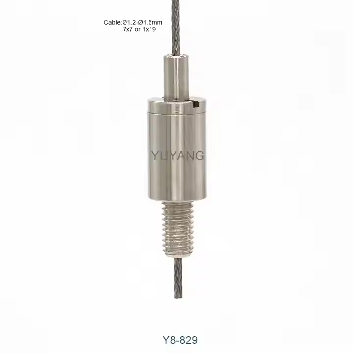 Factory Price Cable Gripper with OEM External Thread Bottom Exit for Hanging Kit Fixture Suspension Kit Cable Grippers