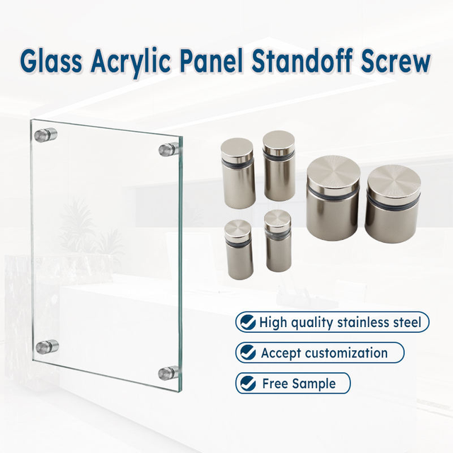 Adjustable Stainless Steel/Zinc Alloy Wall-Mounted Standoffs for Cable Management & Fixation 12-19mm Size