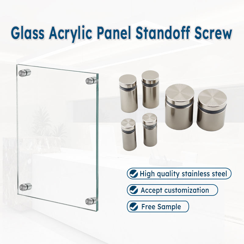 Adjustable Stainless Steel/Zinc Alloy Wall-Mounted Standoffs for Cable Management & Fixation 12-19mm Size