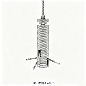 Brass Cable Gripper with nuts Adjustable Wire Rope Suspension Fitting for Commercial Lighting
