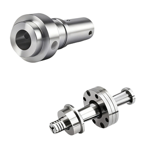 High Tolerance CNC Machined Flange Shaft OEM Custom Metal Rotating Shaft Components