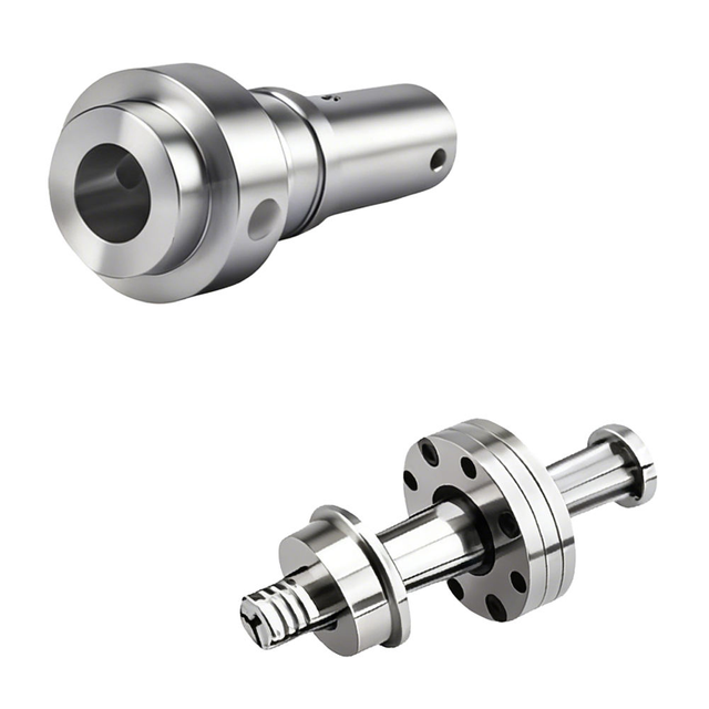 High Tolerance CNC Machined Flange Shaft OEM Custom Metal Rotating Shaft Components