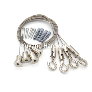 Full Set Nickel Hanging kit Plated Suspension Kit for Signs Lights & Artwork Hanging