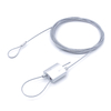 Zinc Alloy Looping Wire Rope Hanging Kit Adjustable Cable Suspension for Pipe Mounting
