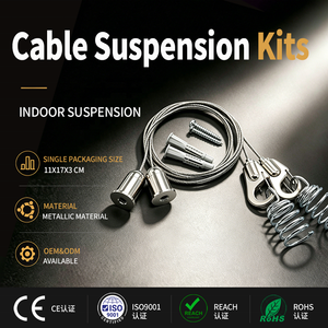 Other Lighting Accessories Adjustable Suspension Kit Hanging Wire Kit for LED Panel Light Lighting Accessories
