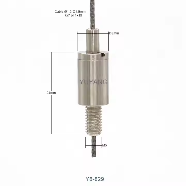 Factory Price Cable Gripper with OEM External Thread Bottom Exit for Hanging Kit Fixture Suspension Kit Cable Grippers