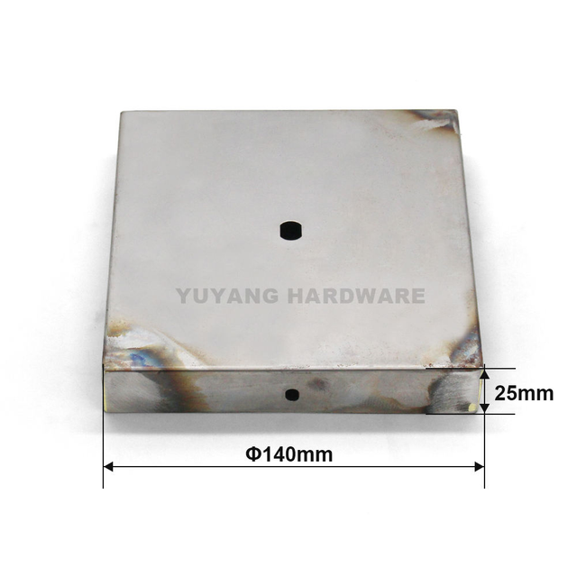 Wholesale Square Ceiling Uncoated Metal Ceiling Canopy Custom Color Square Ceiling Mounting Plate for Pendants