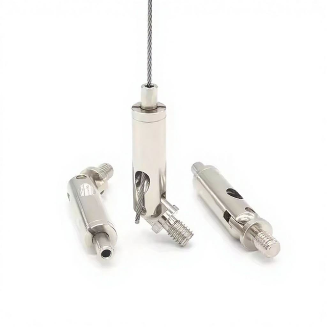 High Quality Brass Cable Gripper Wire Rope Sling Hanging Kit Lighting Suspension Cable Gripper