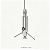 3-way Brass Cable Gripper M4 Wire Rope Lock Adjustable Suspension Fitting for LED Panel Light