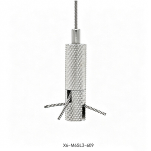 Three Outlet Cable Gripper Multi-way Steel Wire Rope Holder for Lighting & Billboard Hanging